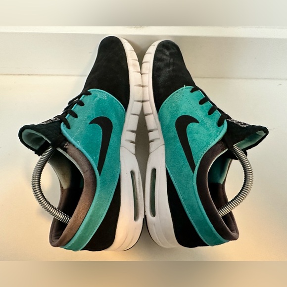 Nike Stefan Janoski Max SB Black Mint Retro “Tiffany” Suede Shoes Men’s Size 10 - Picture 5 of 8
